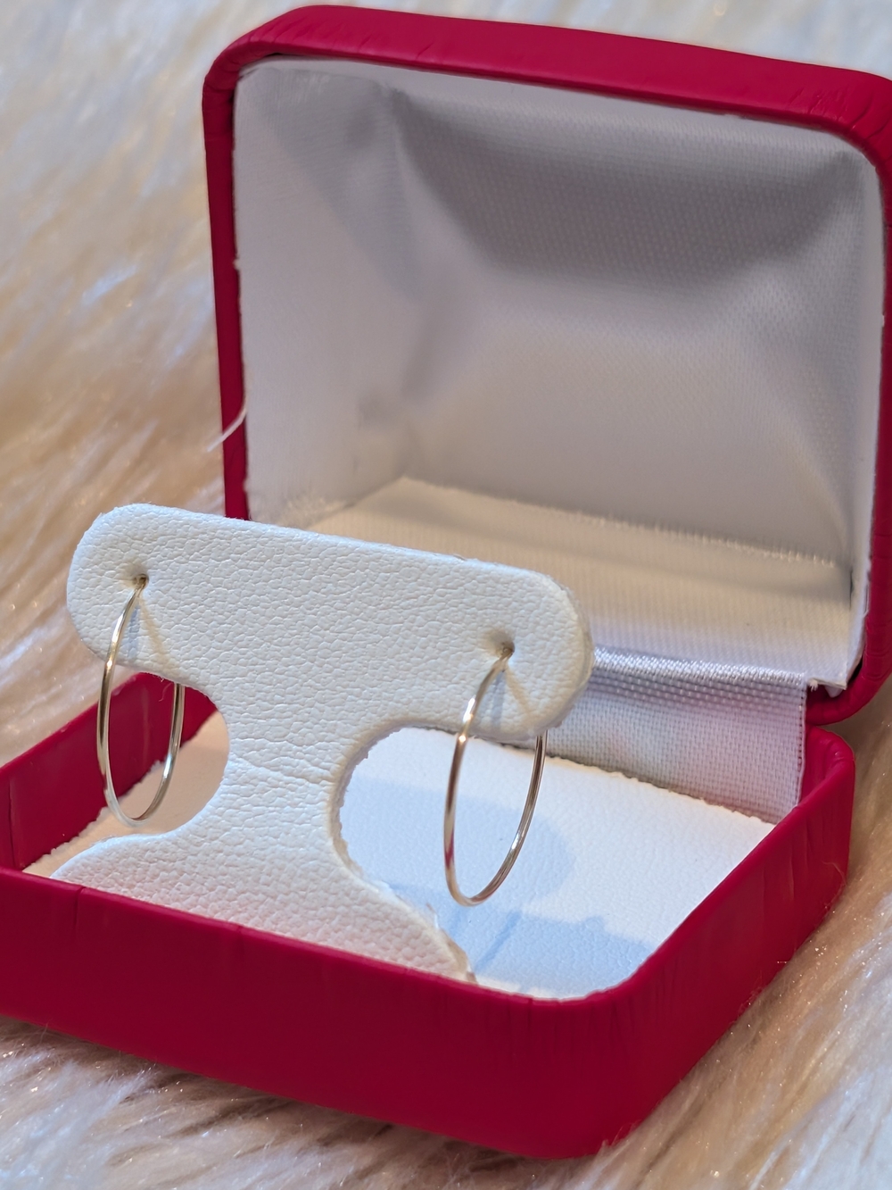 Real 14K Gold Hoop Earrings 20mm